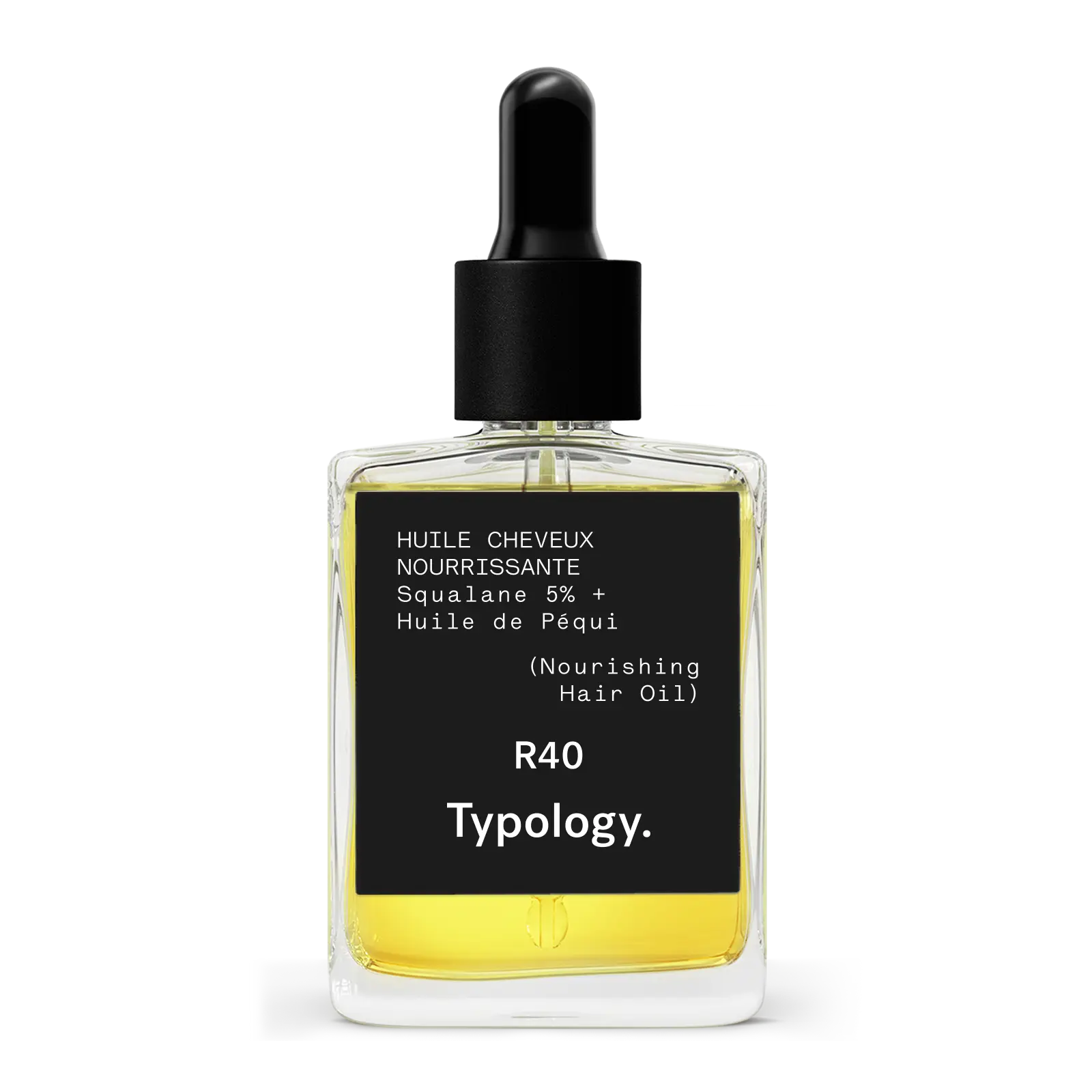 Typology Huile cheveux nourrissante — Squalane 5% + Huile de Péqui