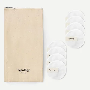 Typology Trousse de cotons démaquillants lavables — en fibres de bambou