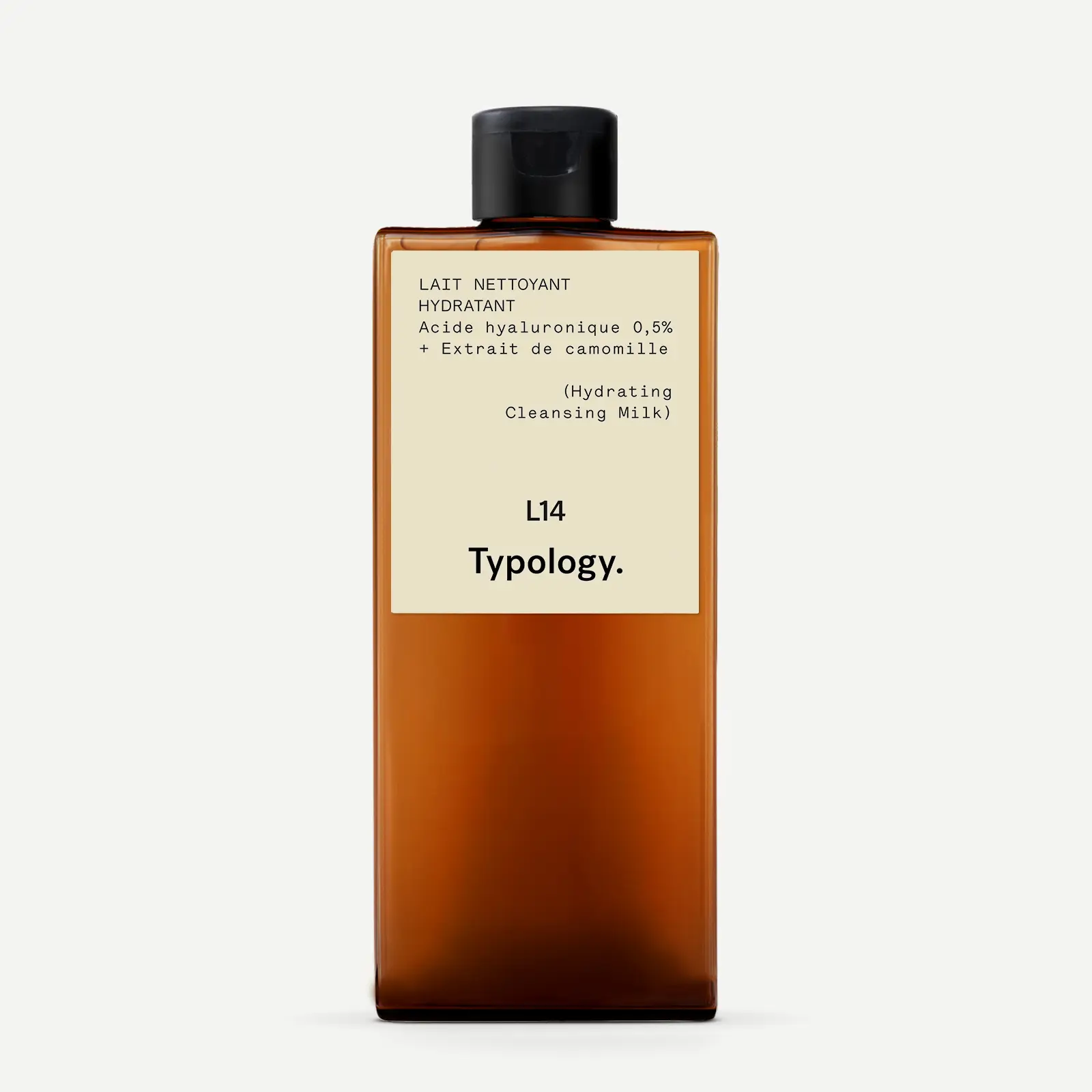 Typology Lait Nettoyant Hydratant — Acide hyaluronique 0,5% + Extrait de camomille