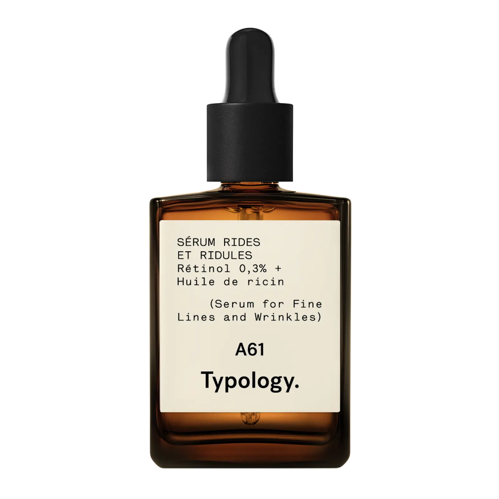 Typology Sérum Rides et Ridules — Rétinol 0,3% + Huile de ricin