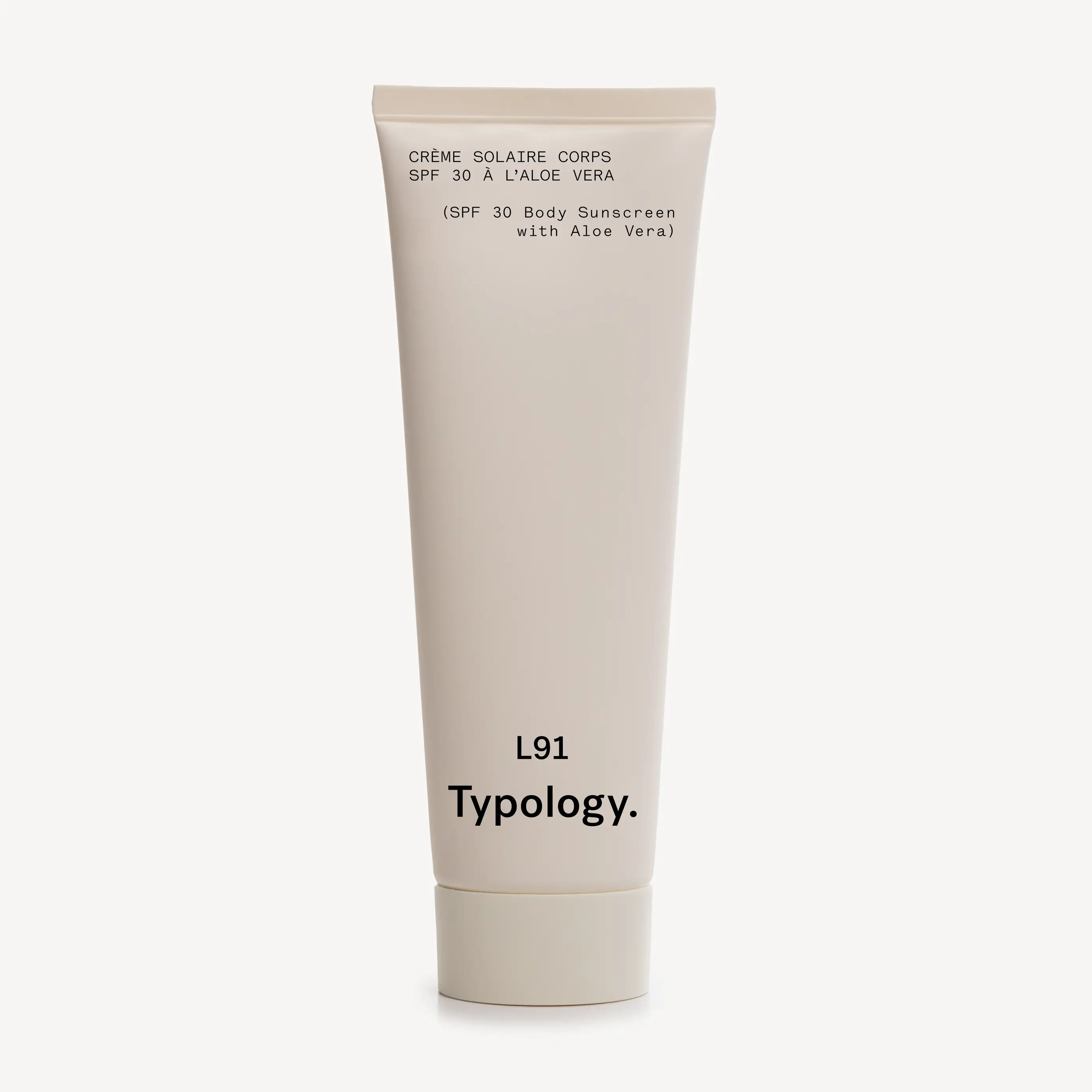Typology Crème Solaire Corps SPF 30 à l'Aloe Vera