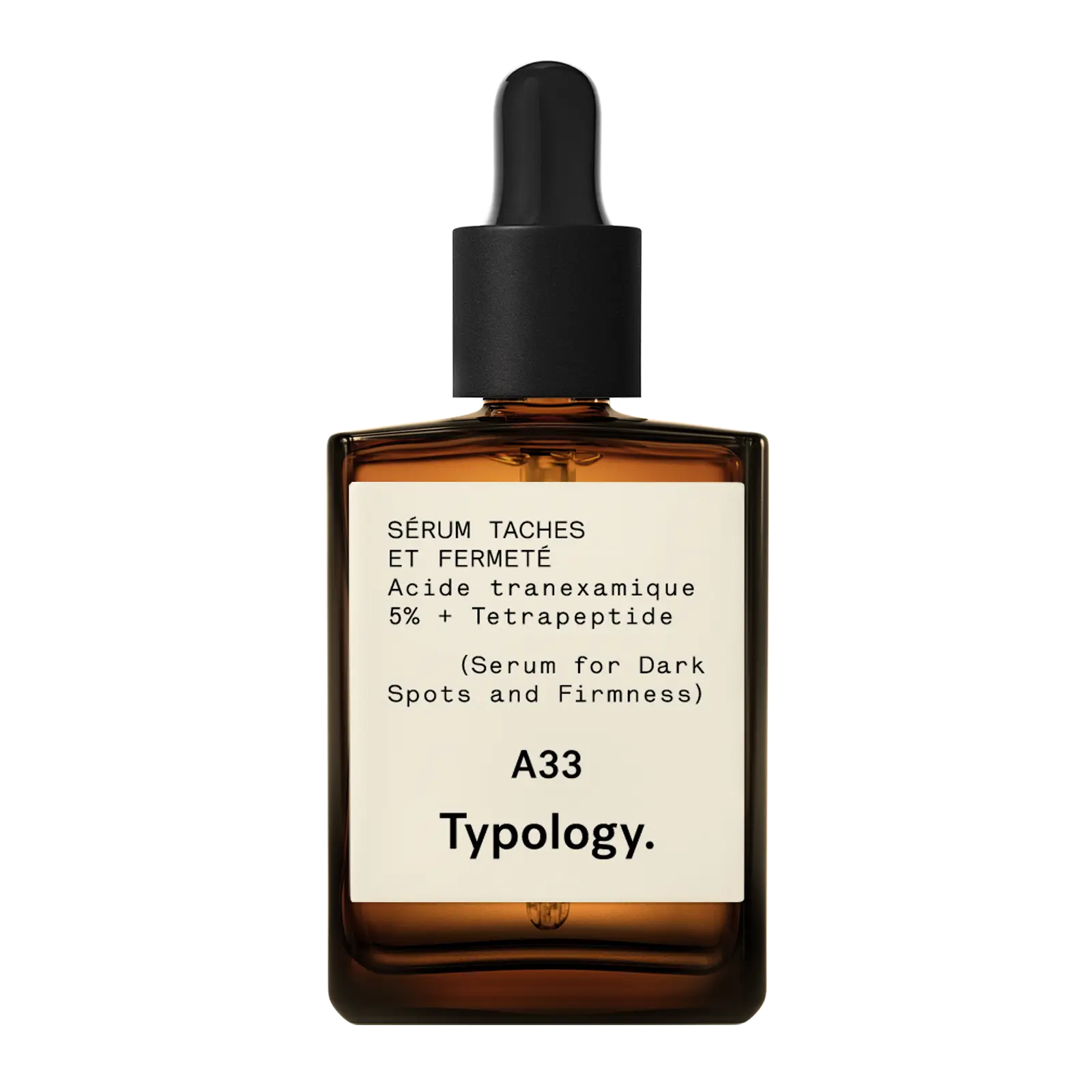 Typology Sérum Taches et Fermeté — Acide tranexamique 5% + Tetrapeptide